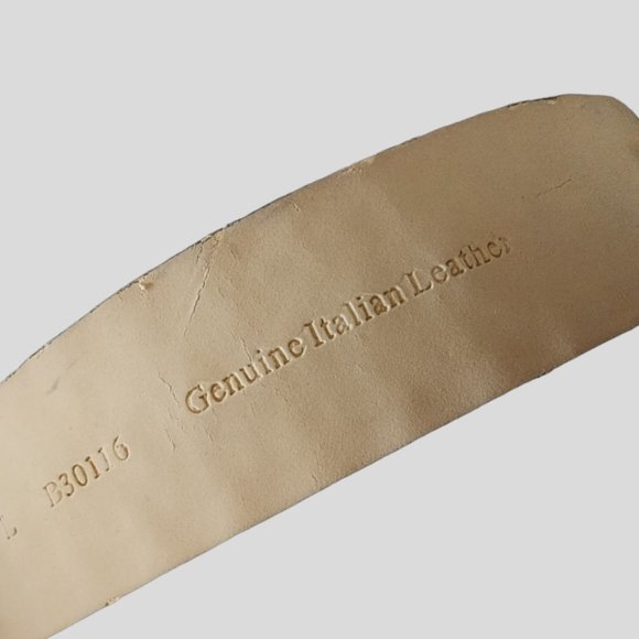 GENUINE ITALIAN LEATHER BELT  33-37" - Picture 10 of 10